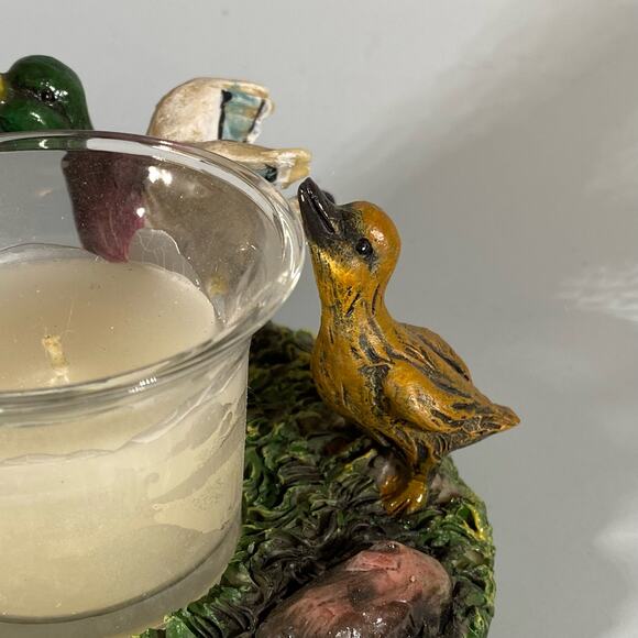 Rivers Edge Bear and Duck Candle Holder - Picture 1 of 7